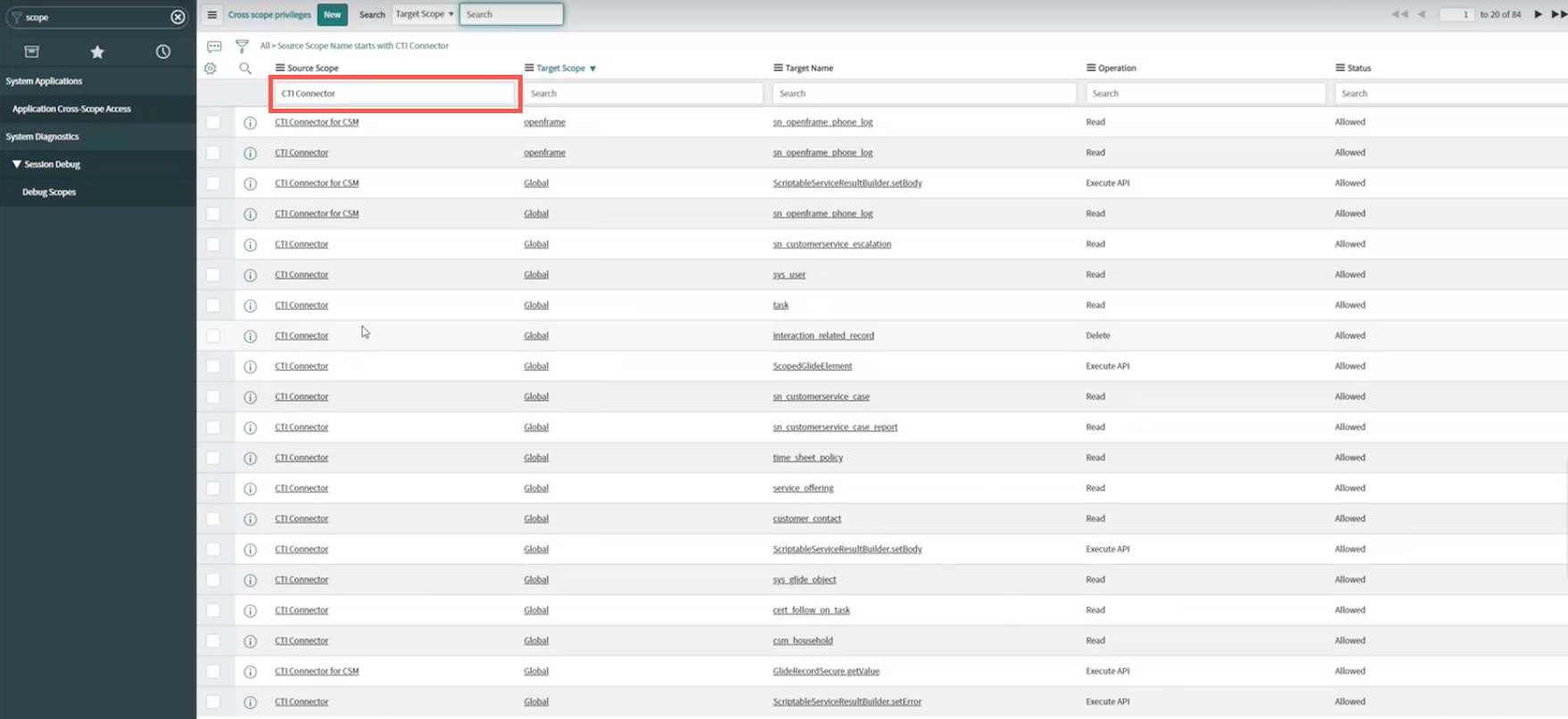 ServiceNowUninstallSearchForCTIConnector.png